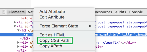 Chrome XPath