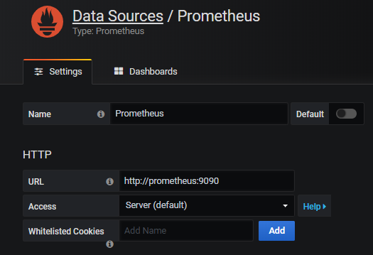 Configure Prometheus Datasource